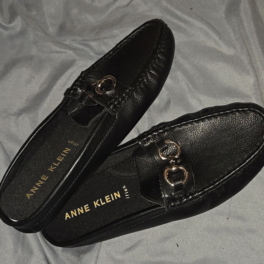 Anne Klein Iflex Sz 8.5 Black Mules - Picture 4 of 5